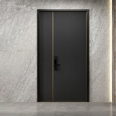 MDF het Staaldeur van de Karkasveiligheid, Houten Gepantserd Buitenfront doors