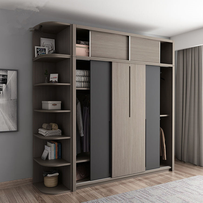 De Douane Houten Meubilair van de melamineraad, de Garderobe van de Combinatieschuifdeur