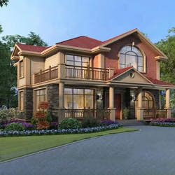 Luxe Design Voorafgebouwde beveiliging Lichte staal raamhuis Voorafgebouwde villa Draagbare appartement