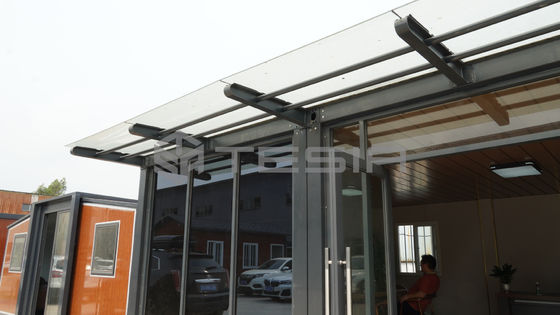 Luxe kant-en-klaar 20FT lichte stalen structuur uitbreidbaar prefab containerhuis