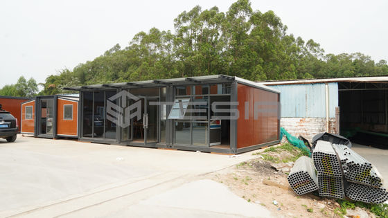 Luxe kant-en-klaar 20FT lichte stalen structuur uitbreidbaar prefab containerhuis