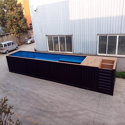 40FT Geprefabriceerd huis Aangepast Grootte en Kleurencontainer Zwembad door Staalmateriaal met Elektro en Plumping-Systeem