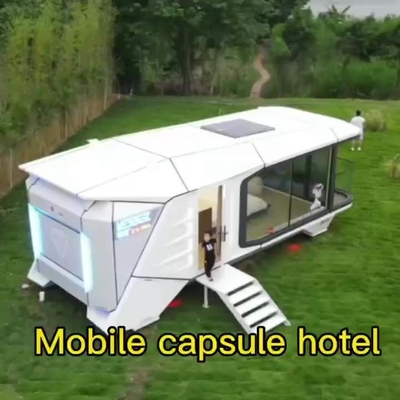 Van de het Glas Beweegbare Opslag van de staalstructuur het Aangemaakte van de de Winkel Modulaire Koffie Prefabhuis van de de Containerpeul