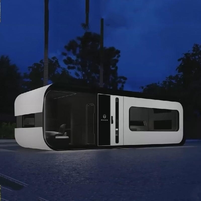 Van de het Glas Beweegbare Opslag van de staalstructuur het Aangemaakte van de de Winkel Modulaire Koffie Prefabhuis van de de Containerpeul