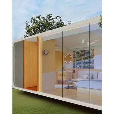 Van het het Glas Stabiele Staal van de zon de Bescherming het Aangepaste Kleur Cabine van de Structuur Prefab Mobiele Apple en Huis van de Peulcontainer