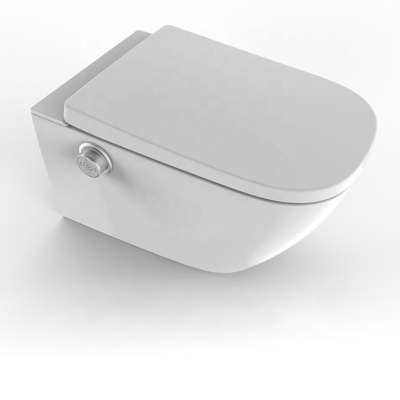 Eenvoudige installatie Sanitair Dichte kruk Ronde kom Witte kleur Verwarming Toilet