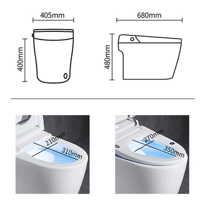 Hot Selling Sanitair Intelligent Seat Verwarming Keramisch Automatisch Smart Toilet
