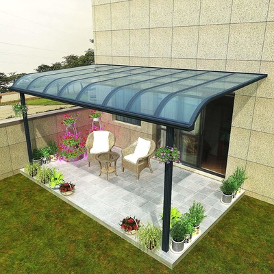 Aluminiumpolycarbonaat M Shape Black Color of de Aangepaste Schuilplaats van Kleurencarport voor Huisgarage