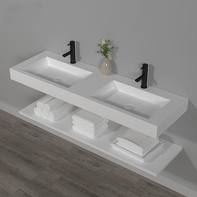 Van de Kleuren Sanitaire Waren van het wasbak Nieuwe Italiaanse Ontwerp Witte van de de Badkamers Dubbele Was het Bassingootsteen