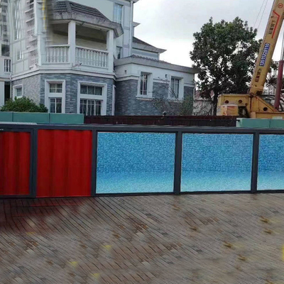Buitenstaalconstructie 20ft 40ft prefabriceerd container zwembad
