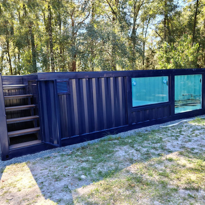 Buitenstaalconstructie 20ft 40ft prefabriceerd container zwembad