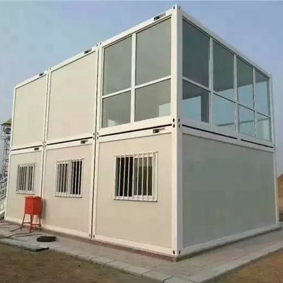 Uitgebreide opvouwbare prefab containerhuizen_40ft opvouwbare wooncontainercabine opvouwbare containerhuis