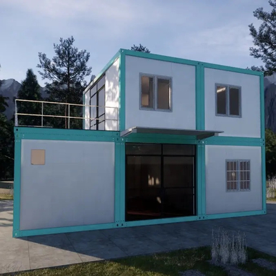 Uitgebreide opvouwbare prefab containerhuizen_40ft opvouwbare wooncontainercabine opvouwbare containerhuis