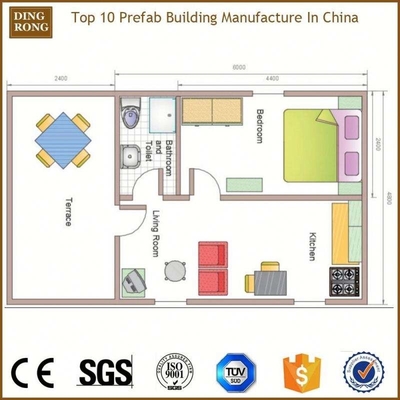 Prefabricated Homes Modulair Draagbaar Kleine Flat Pack Container Huis te koop