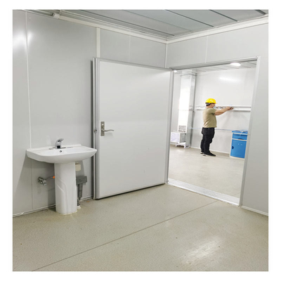 Luxe aanpasbare kleur en glas draagbaar 20ft 40ft prefab flat pack container huis met fabrieksprijs