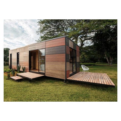 Luxe aanpasbare kleur en glas draagbaar 20ft 40ft prefab flat pack container huis met fabrieksprijs