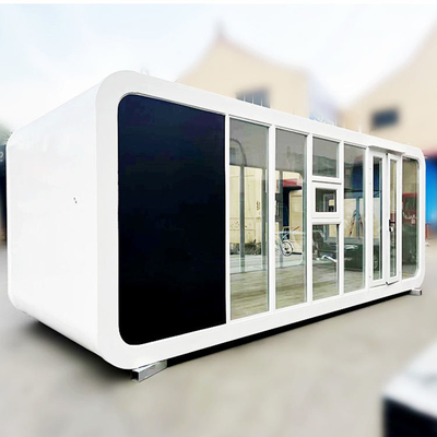 Luxe White Space Capsule Steel Prefab Home Apple Cabin Container Huis voor kamperen
