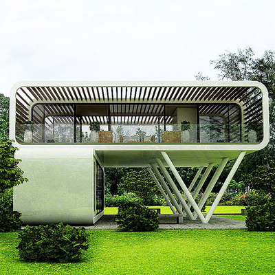 Luxe White Space Capsule Steel Prefab Home Apple Cabin Container Huis voor kamperen