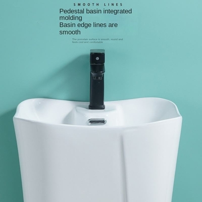Groothandel Prijs Moderne sanitaire artikelen Gratis Staande Witte Keramische Badkamer Wasbak
