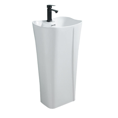 Groothandel Prijs Moderne sanitaire artikelen Gratis Staande Witte Keramische Badkamer Wasbak