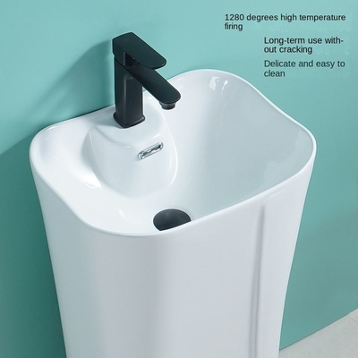Groothandel Prijs Moderne sanitaire artikelen Gratis Staande Witte Keramische Badkamer Wasbak