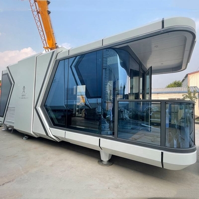Warm te verkopen Ingerichte hutten Huizen Villa Huis 40FT Container Huis Wit Capusal Office Pod