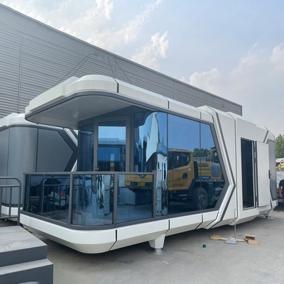 Warm te verkopen Ingerichte hutten Huizen Villa Huis 40FT Container Huis Wit Capusal Office Pod