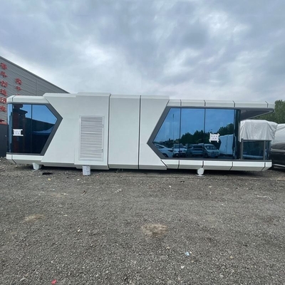 Warm te verkopen Ingerichte hutten Huizen Villa Huis 40FT Container Huis Wit Capusal Office Pod