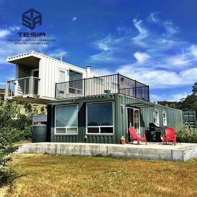 DIY Twee Stoery Containerhuis Lichte staal Gebouw Mobiele Containerhuis