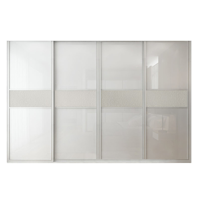 Wit Houten Modern de Schuifdeurkabinet van de Lakarmoire Aangepast Garderobe
