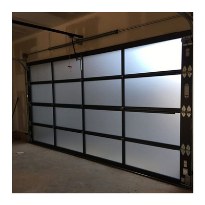 Industriële Sectionele de Garagedeur 60007000mm van het Glasaluminium Breedte