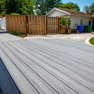 18mm Matt Plastic Wood Grain Flooring UV Bestand pvc Samengestelde Decking
