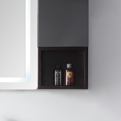 Warme Grey Customized Bathroom Cabinets-LEIDENE Lichte Spiegel de Ijdelheid van het 40 Duimbad