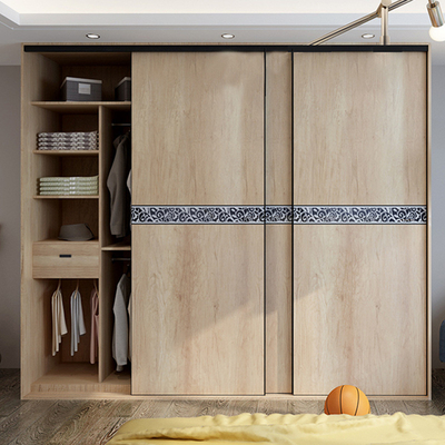 In Stevige Houten Gang in de Garderobes van Mirror Sliding Doors van de Kastorganisator voor Kleren