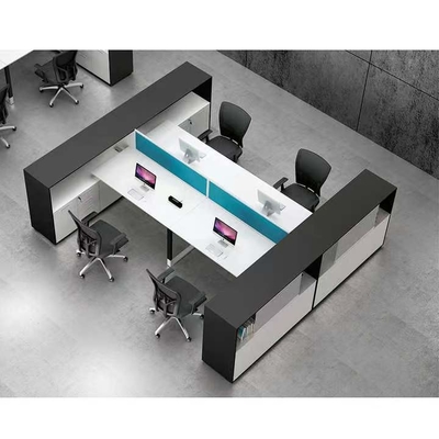 De moderne Modulaire Bureauwerkstations verdeelt 2 4 6 Seater het Comité van de Bureauprivacy