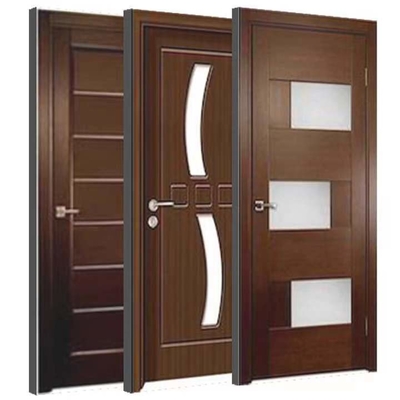 De vuurvaste MDF Houten Deurhdf ABS Deur van de het Mahonie Houten Ingang van pvc WPC