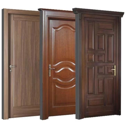 De vuurvaste MDF Houten Deurhdf ABS Deur van de het Mahonie Houten Ingang van pvc WPC