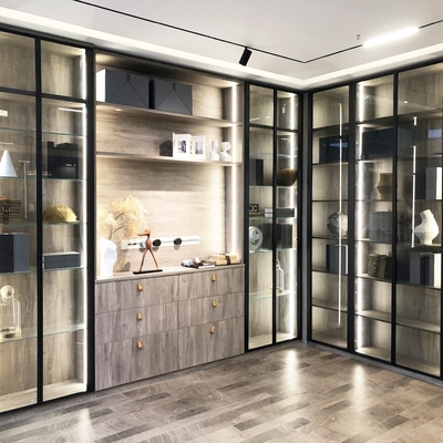 De regelbare Vouwbare Modulaire Houten Kast van de Garderobeopslag in Woonkamer