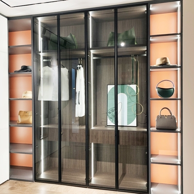 De regelbare Vouwbare Modulaire Houten Kast van de Garderobeopslag in Woonkamer