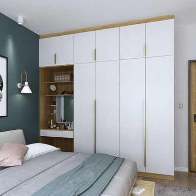 18mm Kabinet van de de Slaapkameropslag van de Melamine het Spaanplaat Aangepaste Garderobe Individuele