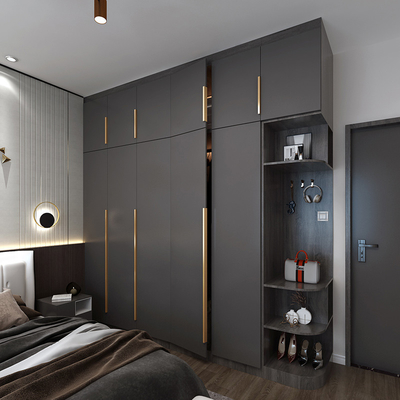18mm Kabinet van de de Slaapkameropslag van de Melamine het Spaanplaat Aangepaste Garderobe Individuele