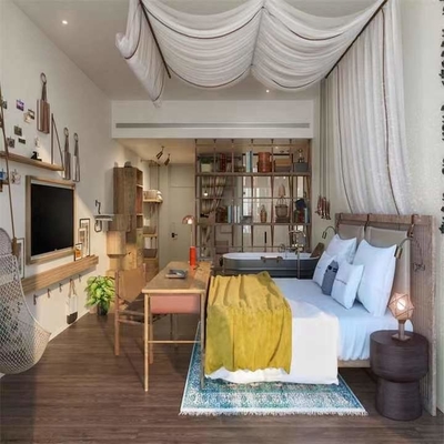OEM Hoog van het het Meubilairmuseum van het Beëindigenhotel Oud Houten de Slaapkamermeubilair