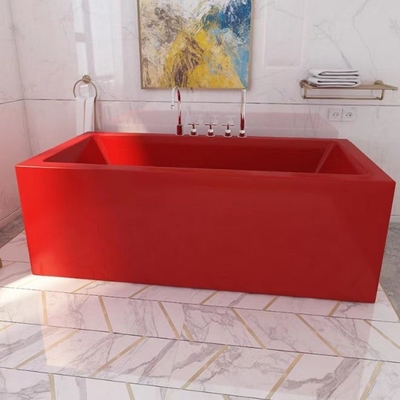 1.7m het Wit polijst Acryl Freestanding Badkuip Verchroomde Eigentijdse Doorwekende Ton