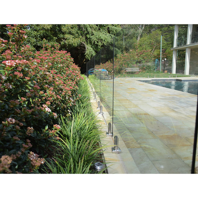 Hoogste van de het Glasbalustrade van Leunings Binnenframeless de Trapwacht Rail On Stairs