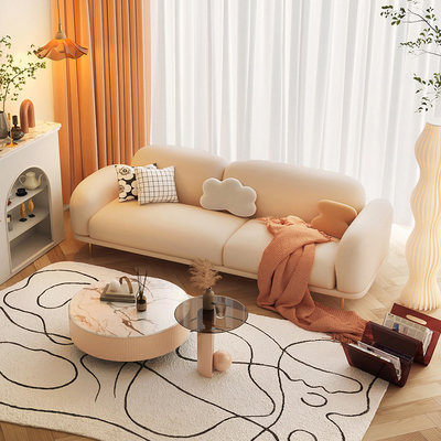Flatflanel 3 Seater-Woonkamer Sofa Sectional Simple Modern Furniture