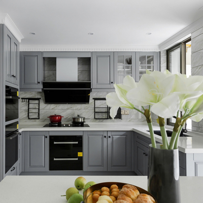 Stevige Houten Veelkleurige Modulaire Keukenkast Shaker Door Kitchen Pantry Cupboard