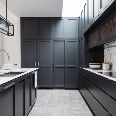 Stevige Houten Veelkleurige Modulaire Keukenkast Shaker Door Kitchen Pantry Cupboard