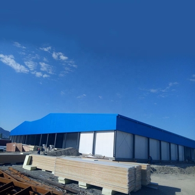 Snel bouw Geprefabriceerde van het het Pakhuis Grote Metaal van de Staalstructuur de Loodsenworkshops