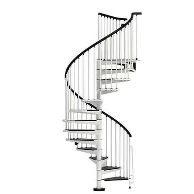 OEM 300mm van het de Wenteltrap Binnenlandse Roestvrije staal van de Breedte Ruimtebesparing het Glastrap