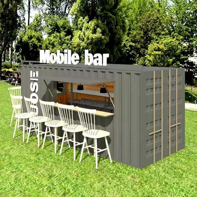 Gegalvaniseerd Huis 20ft van de Staal Prefabcontainer de Draagbare Winkel van de Verschepende Containerkoffie